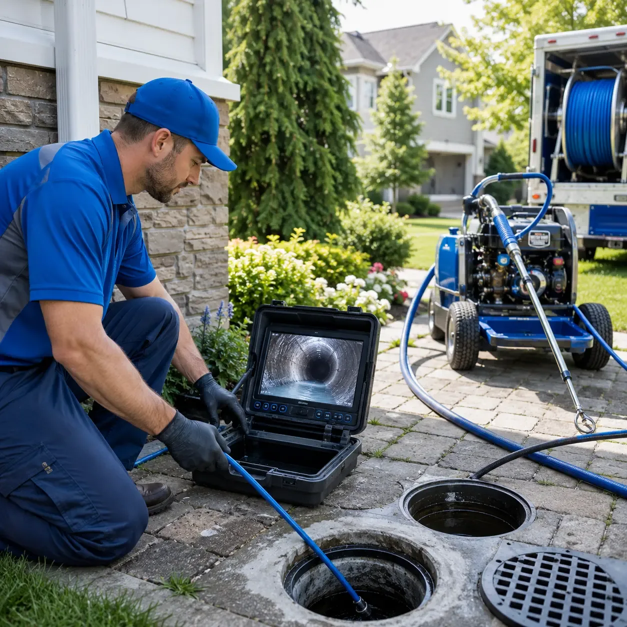 Outdoor drain cleaning professionals serving Elkville, IL