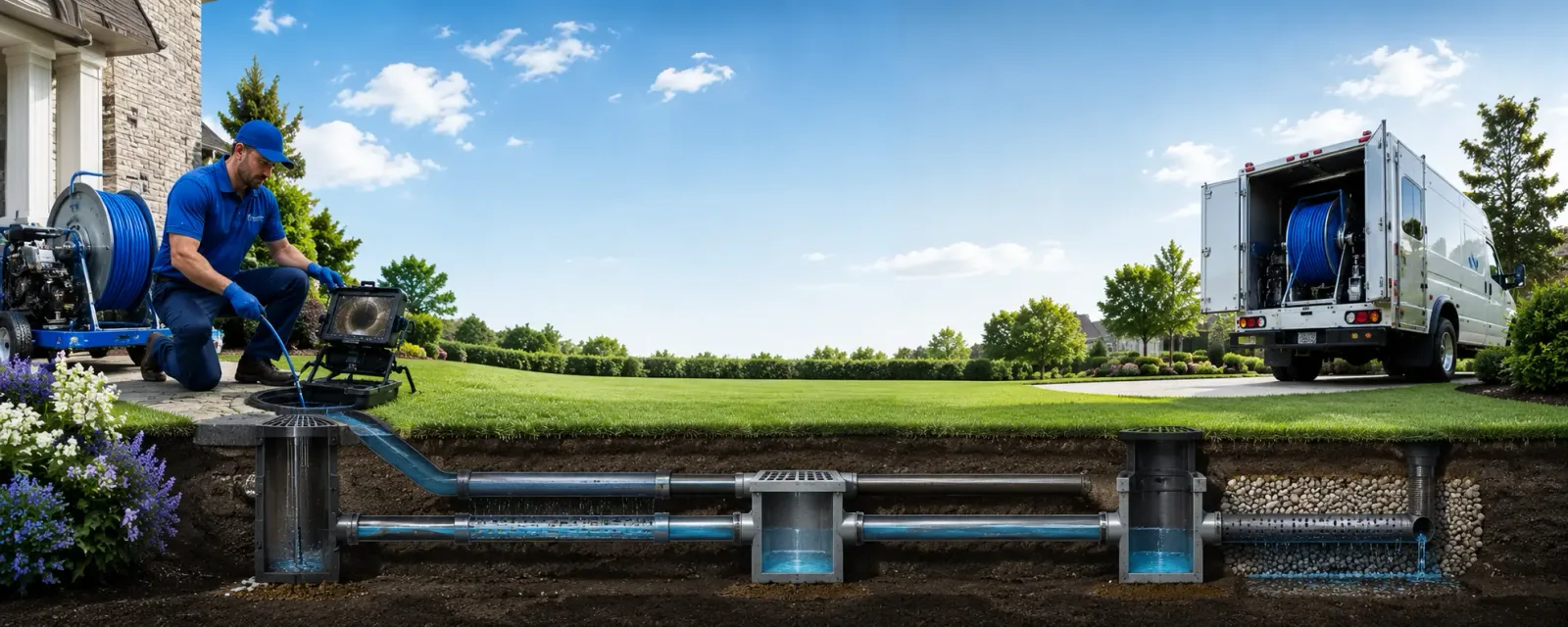 Outdoor drain cleaning information for Elkville, IL